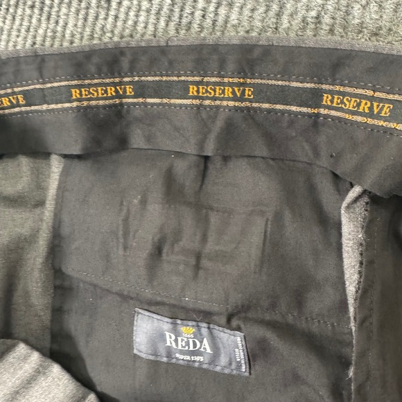 Jos A Bank Reserve Reda Pants‎ 40x30 Gray Super 130s Wool Tailored Fit Dress - Picture 4 of 7